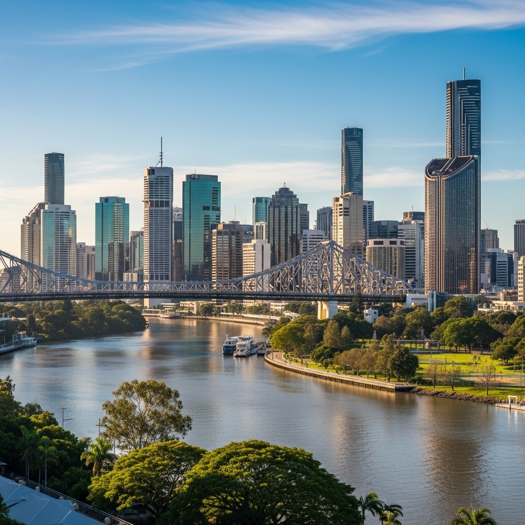 Brisbane city and river — subtropical study destination in Queensland