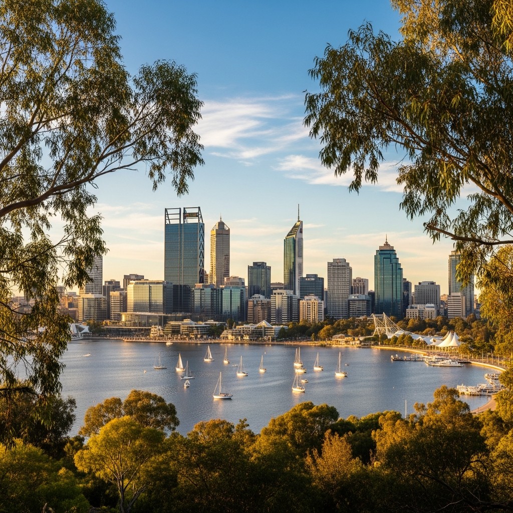 Perth skyline — Western Australia's education and resources hub